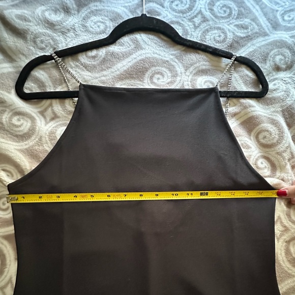 H&M Conscious Choice Little Black Dress with Rhinestone Straps size L - Picture 10 of 10